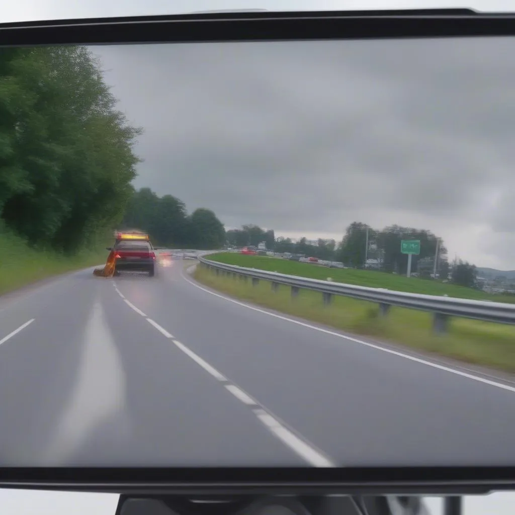 Dash Camera Recording an Accident