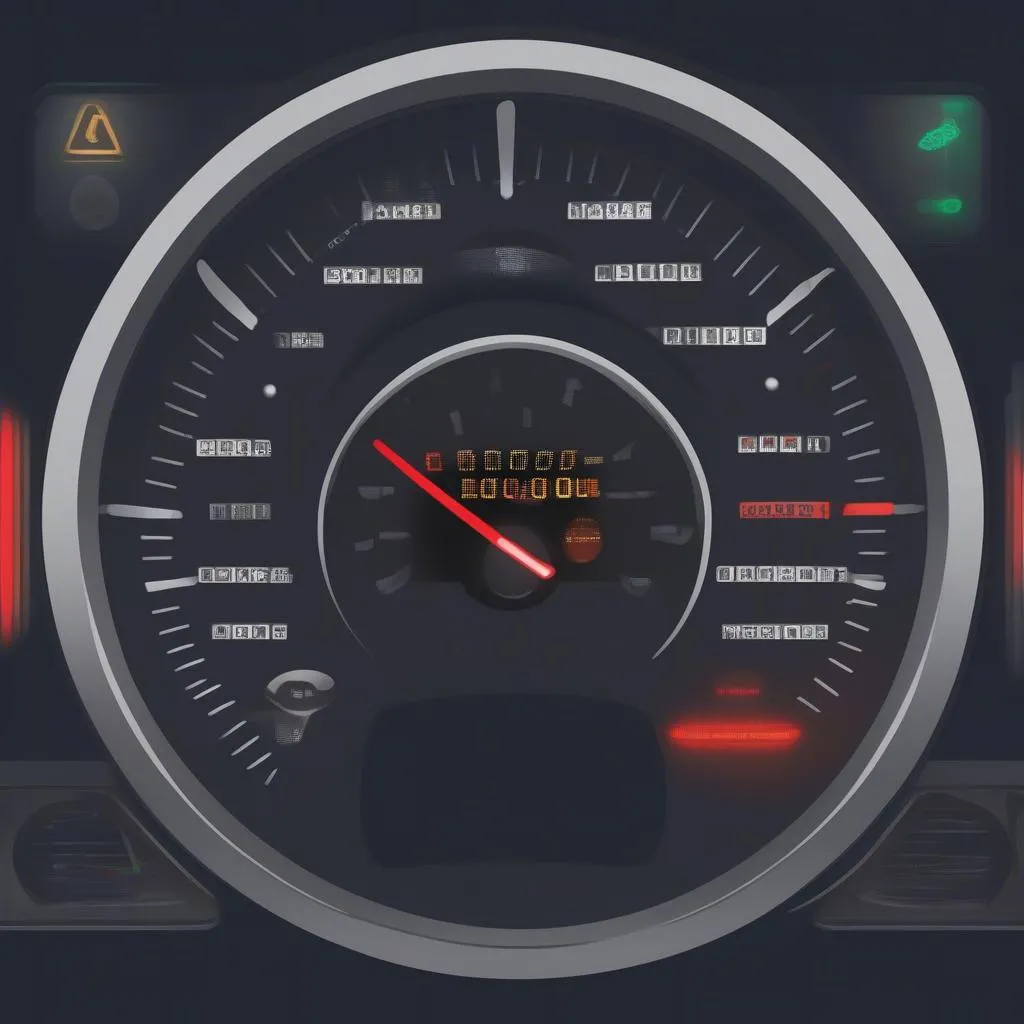 Dashboard Warning Lights Indicating Urgent Electrical Issues