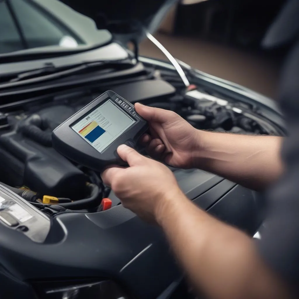 Dealer Scanner used for Dodge car diagnostics