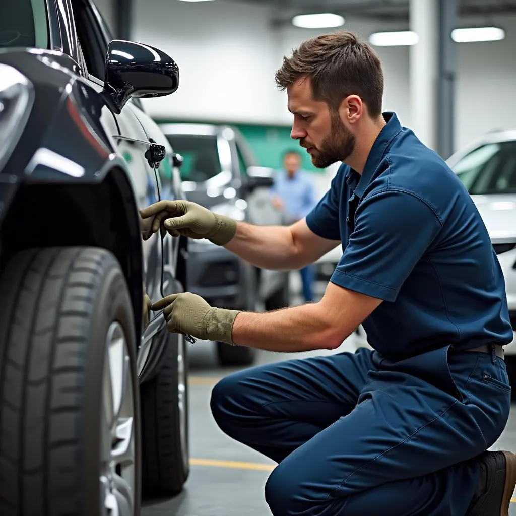 Dealership used car inspection