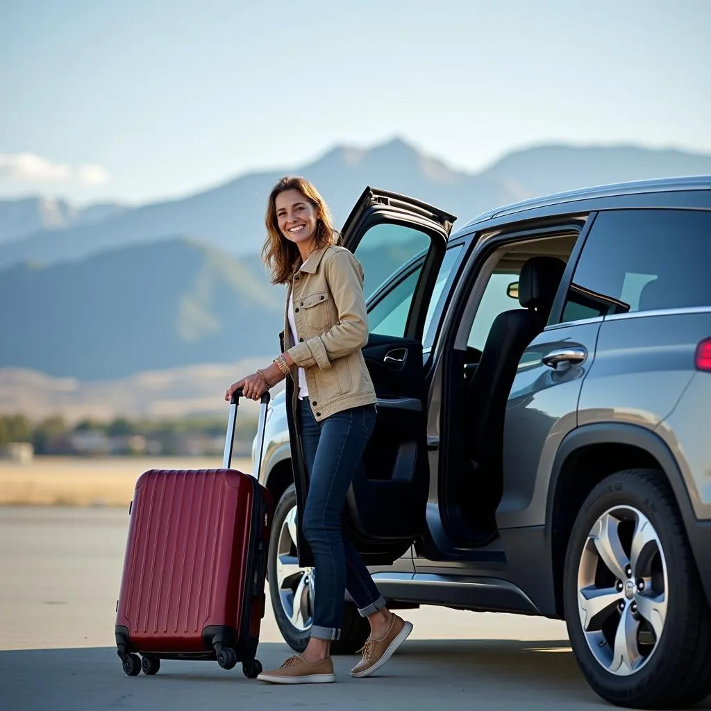 Picking up a rental car at Denver Airport