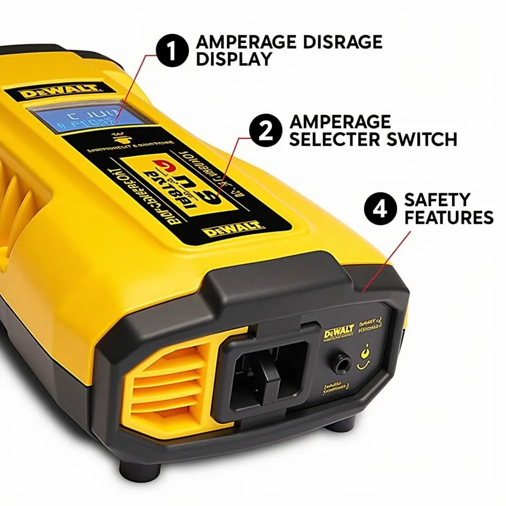 Features of a Dewalt car battery charger