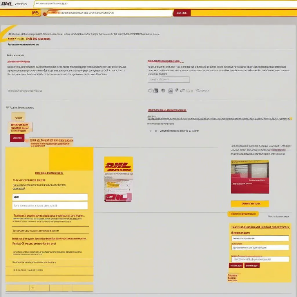 DHL Express Website Contact Us Page