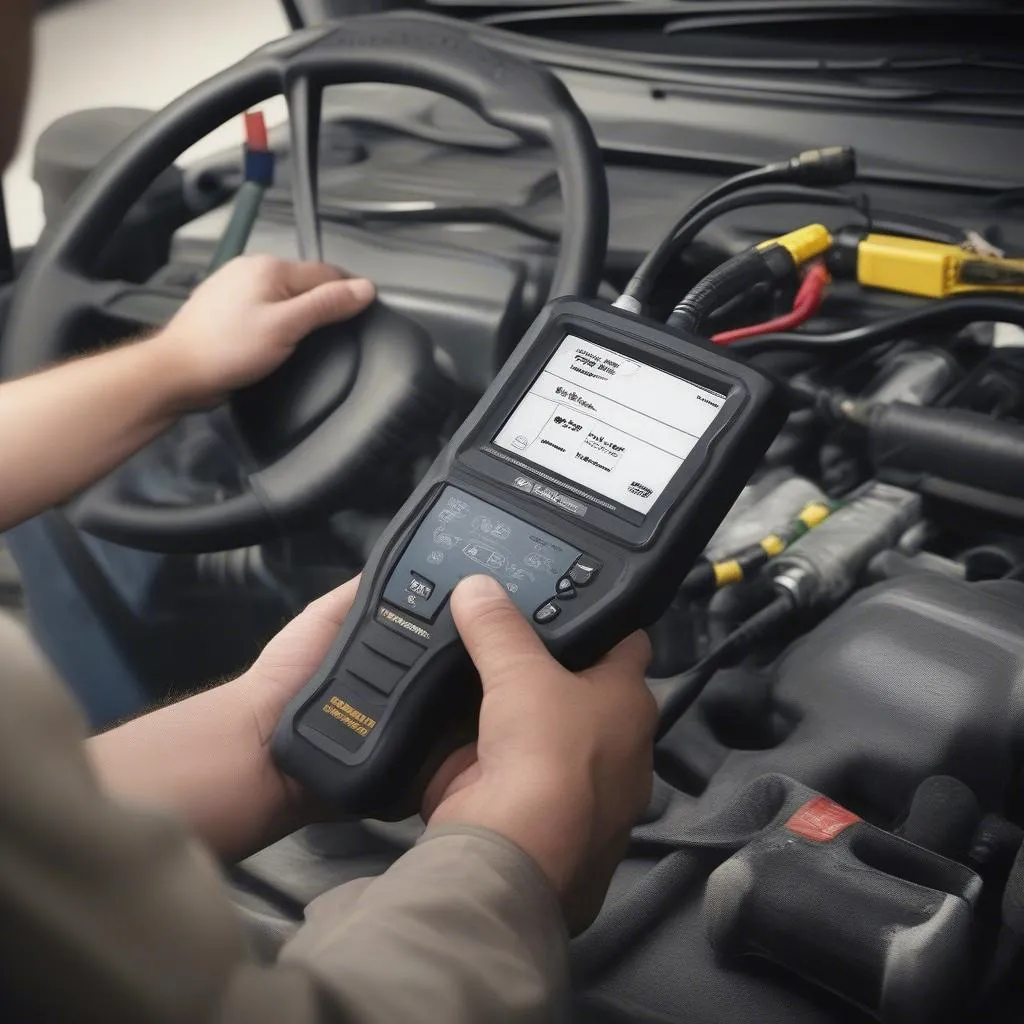 Handheld diesel truck diagnostic tool