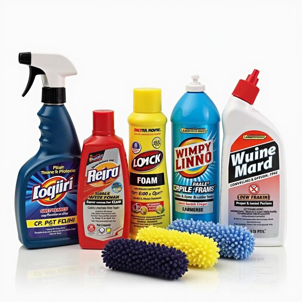 Variety of Car Carpet Cleaning Products