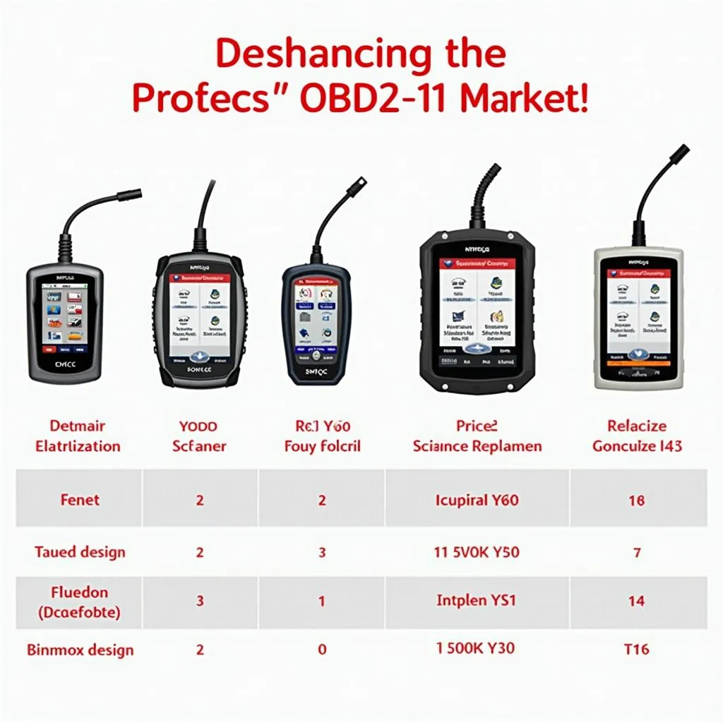 Various OBD2 Scanners