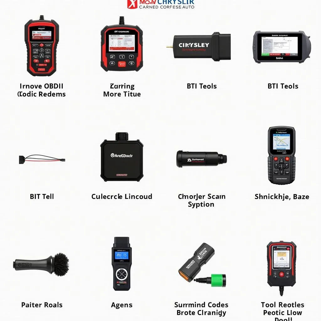 Variety of Chrysler Scan Tools Displayed