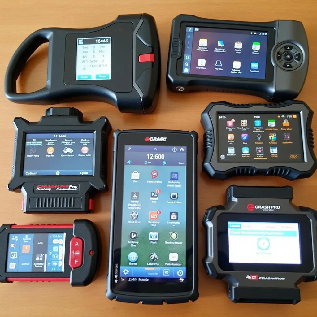 Variety of scan tools on display