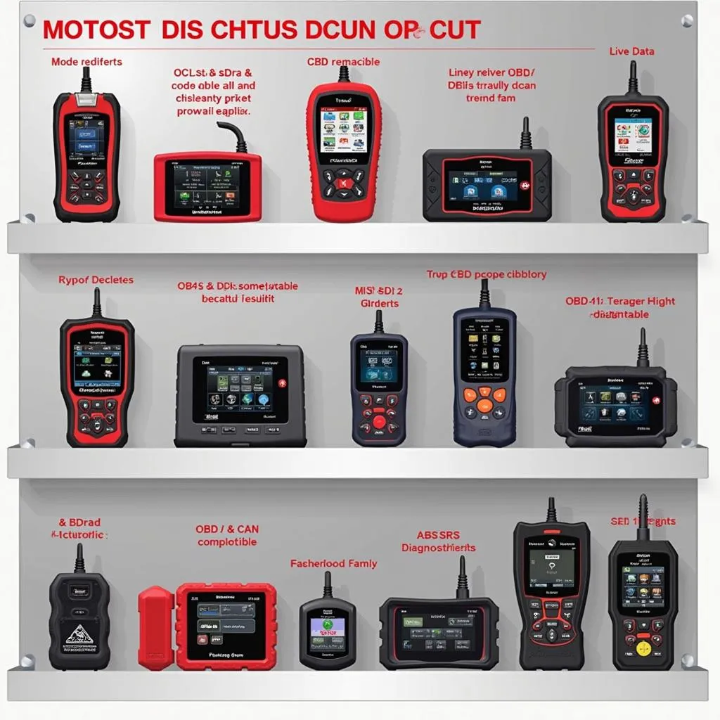 Variety of Car Diagnostic Scanners