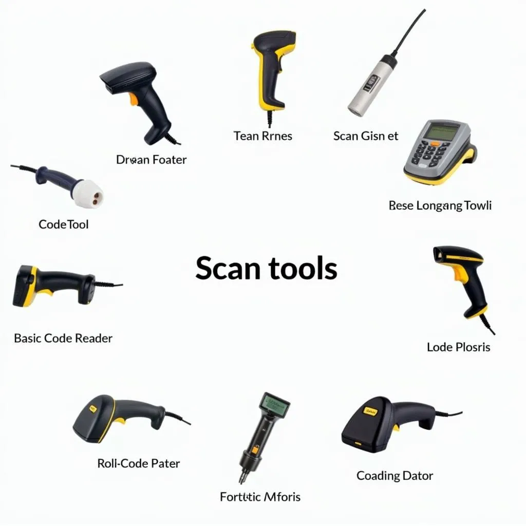 A variety of Holden VF compatible scan tools displayed