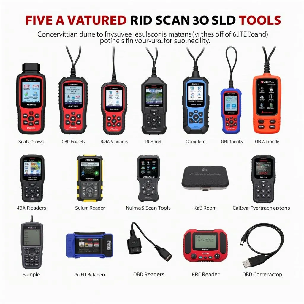 Various types of OBD scan tools available in the market