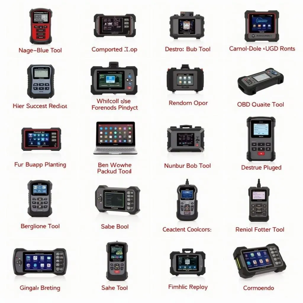 A selection of Tornado Tools OBD Scan Tools, showcasing different models and features.