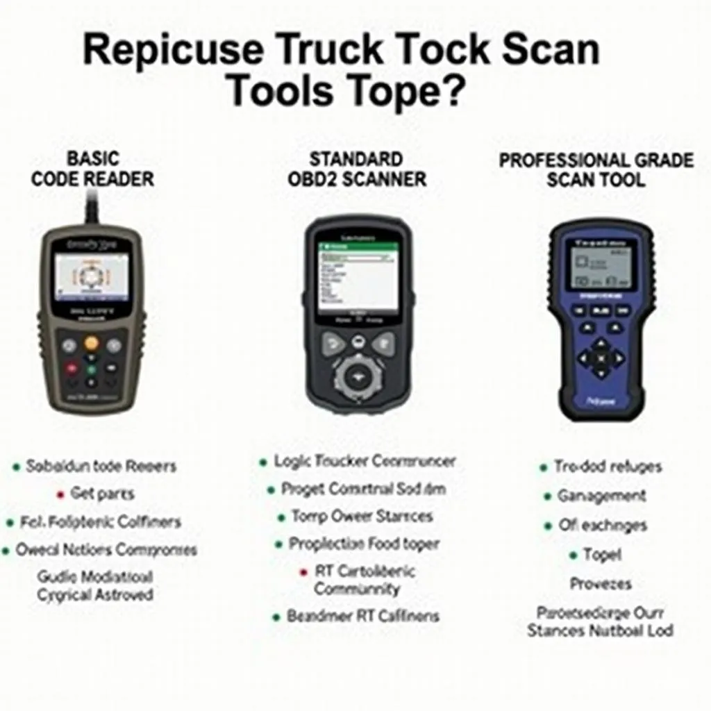 Different types of truck scan tools available on eBay