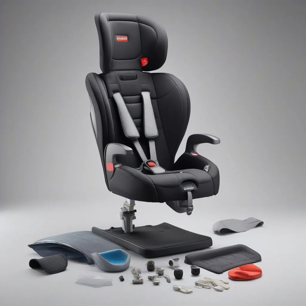 Disassembled Car Seat