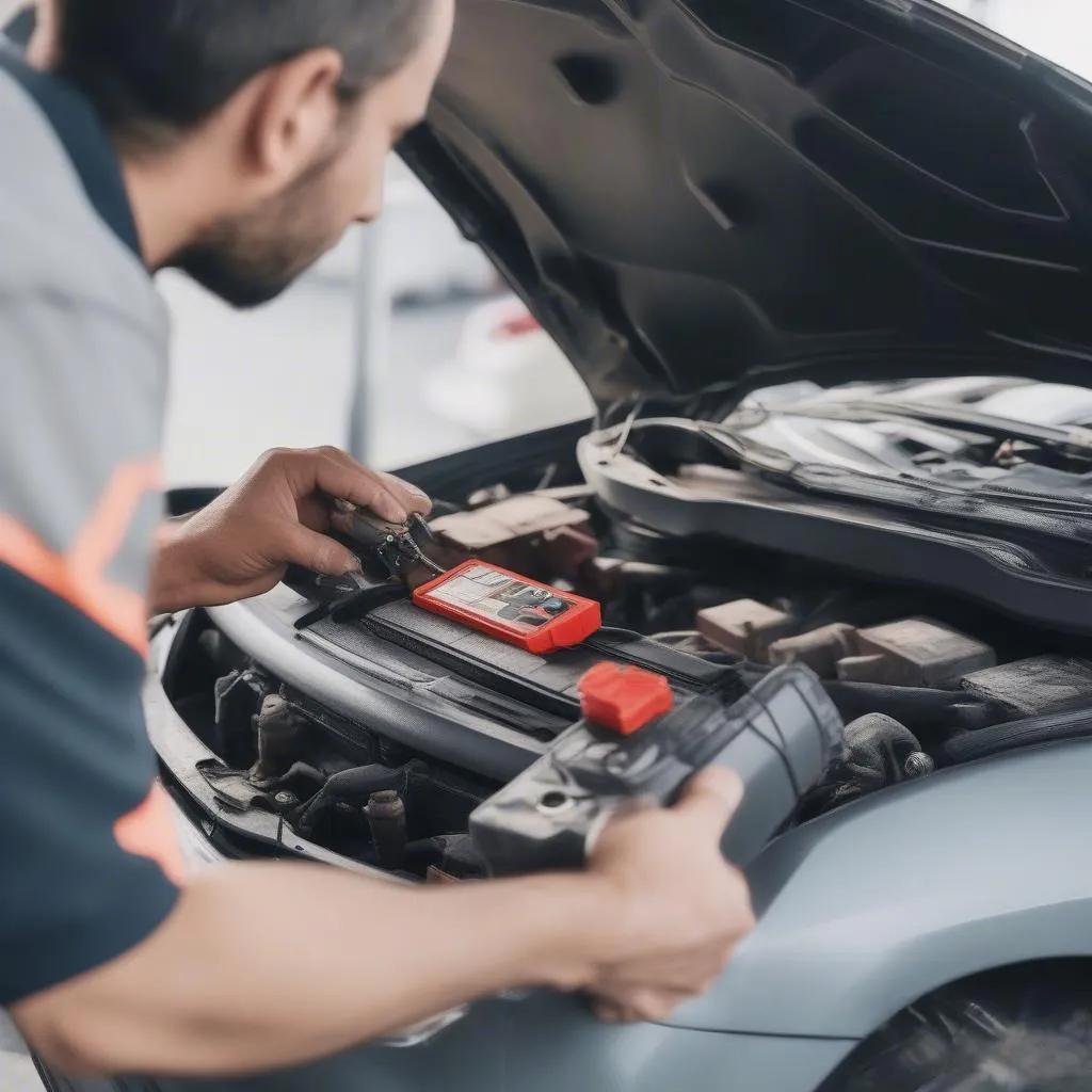 Disconnecting a car battery