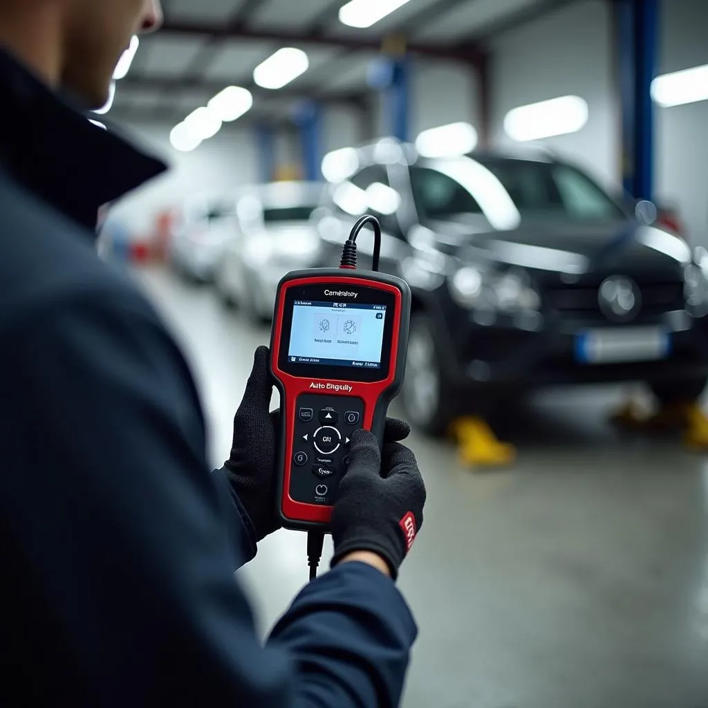 DIY car repair in a garage using Autoenginuity