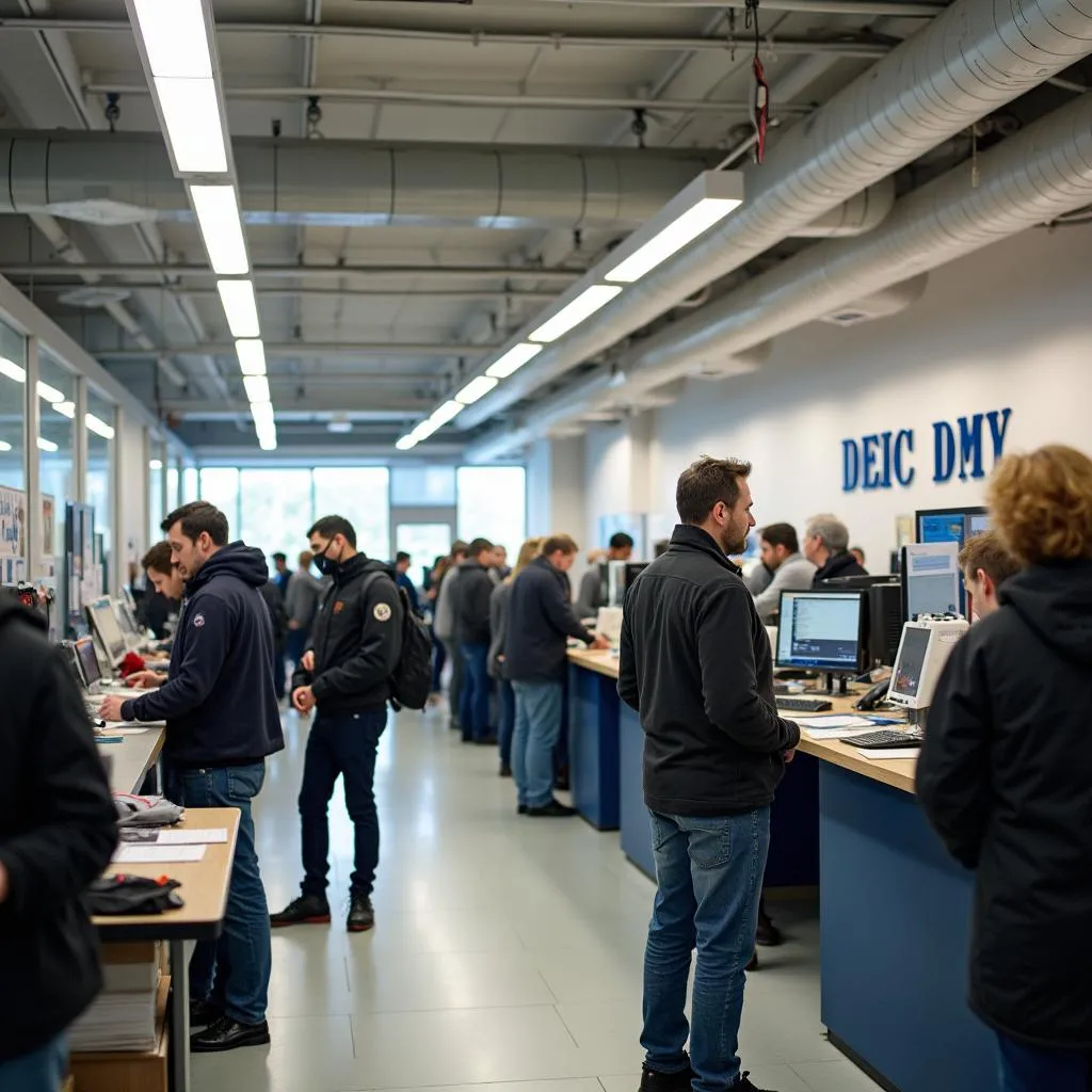 DMV Office Interior