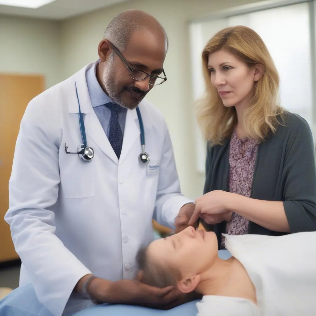 Doctor Examining Patient