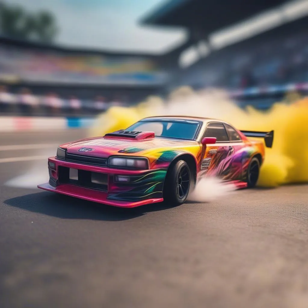 RC Drift Car on Track