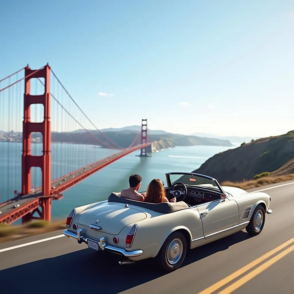 Rental Car on Golden Gate Bridge