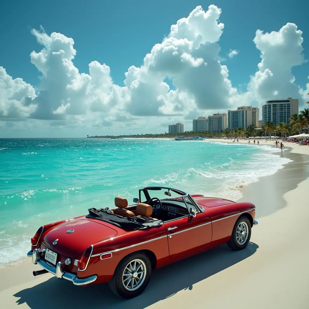 Scenic drive along Cancun's Hotel Zone