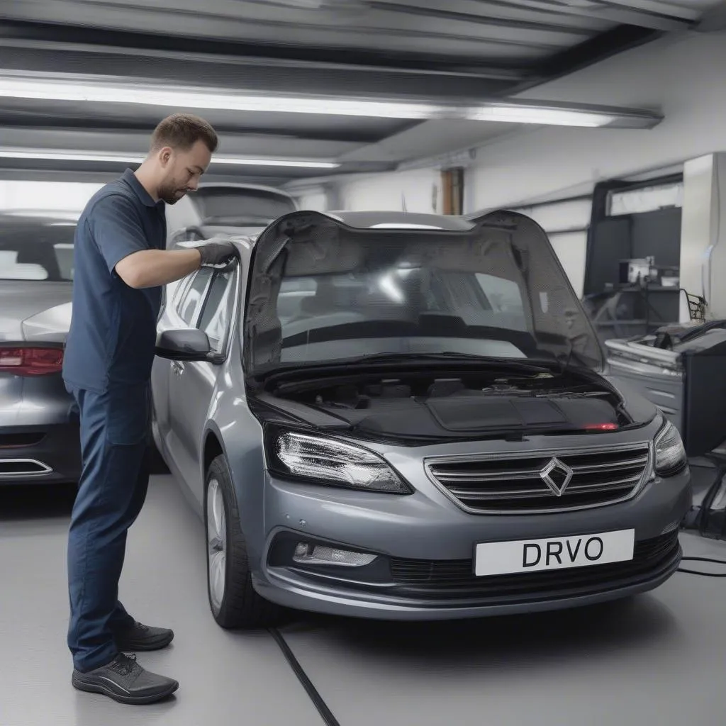 Drivo Rent a Car Dealer Scanner: Inspecting a European Car