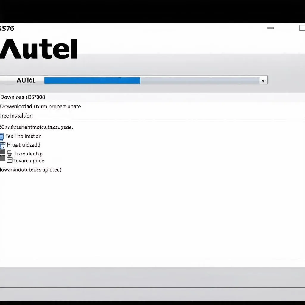 Autel Maxidas DS708 Update Screen