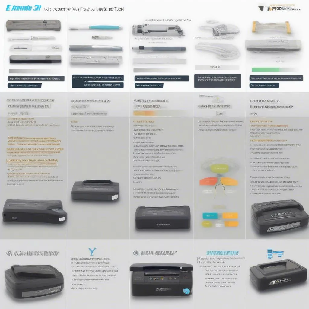 E30 Scan Tool Options Comparison Chart