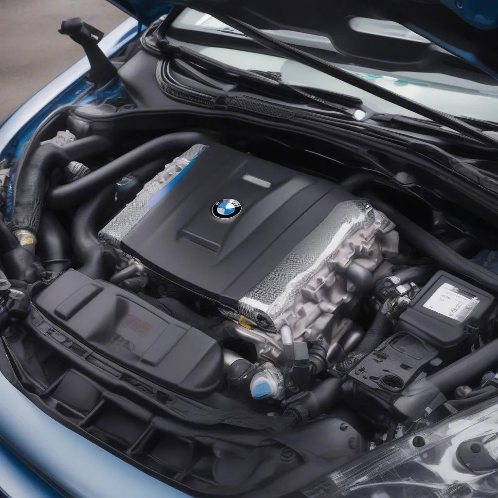 BMW E46 engine bay