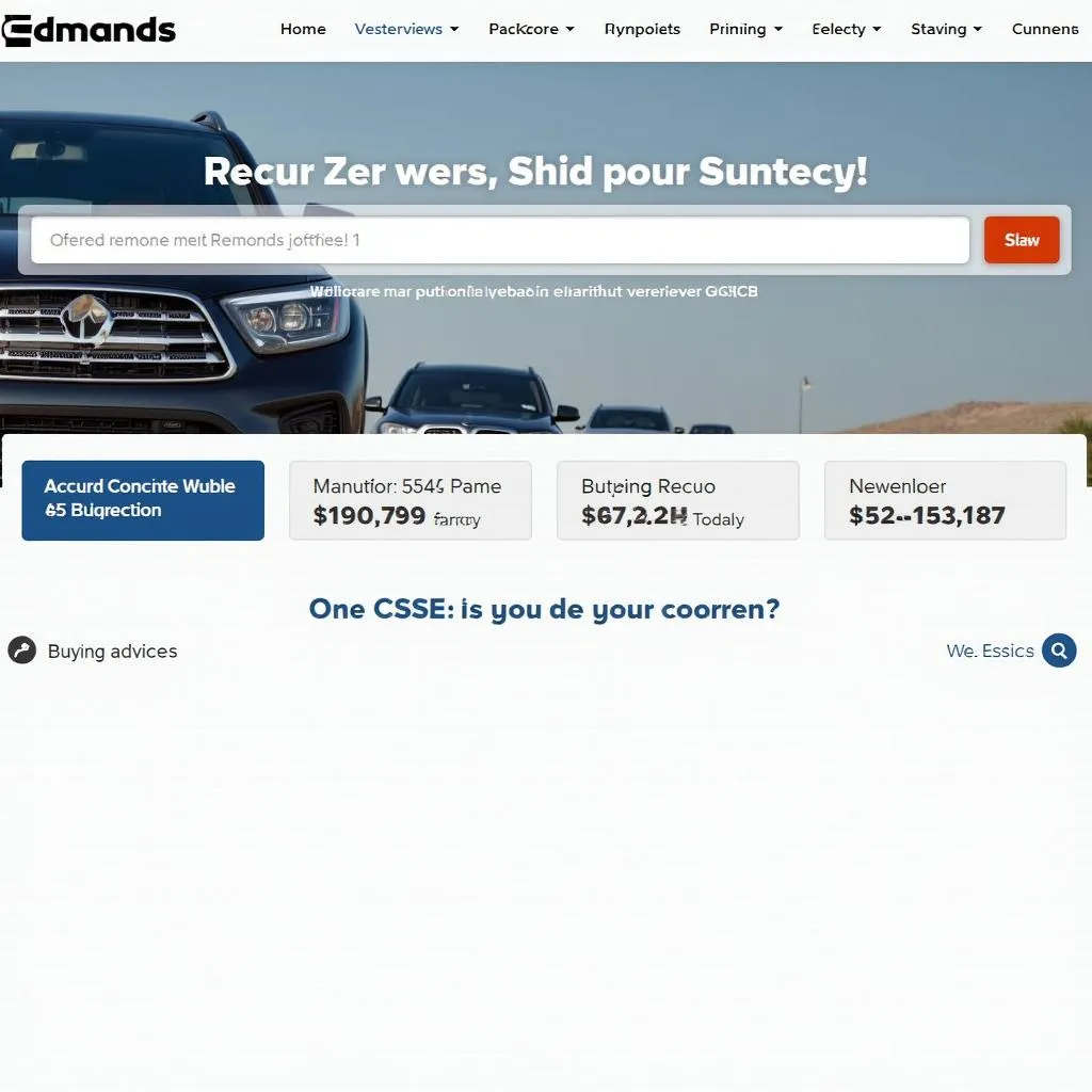 Edmunds Car Review Website