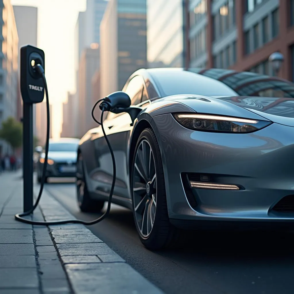 Electric car charging station