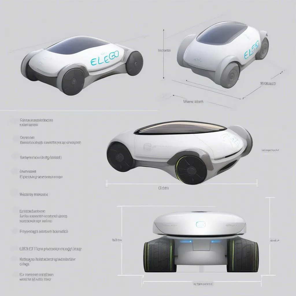 Dimensions of the Elego Smart Robot Car V4.0