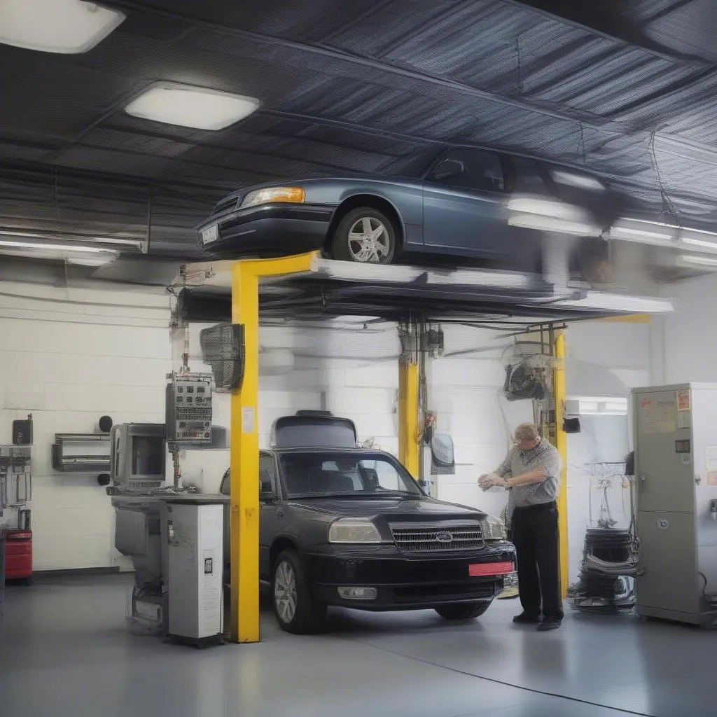 Emissions testing center