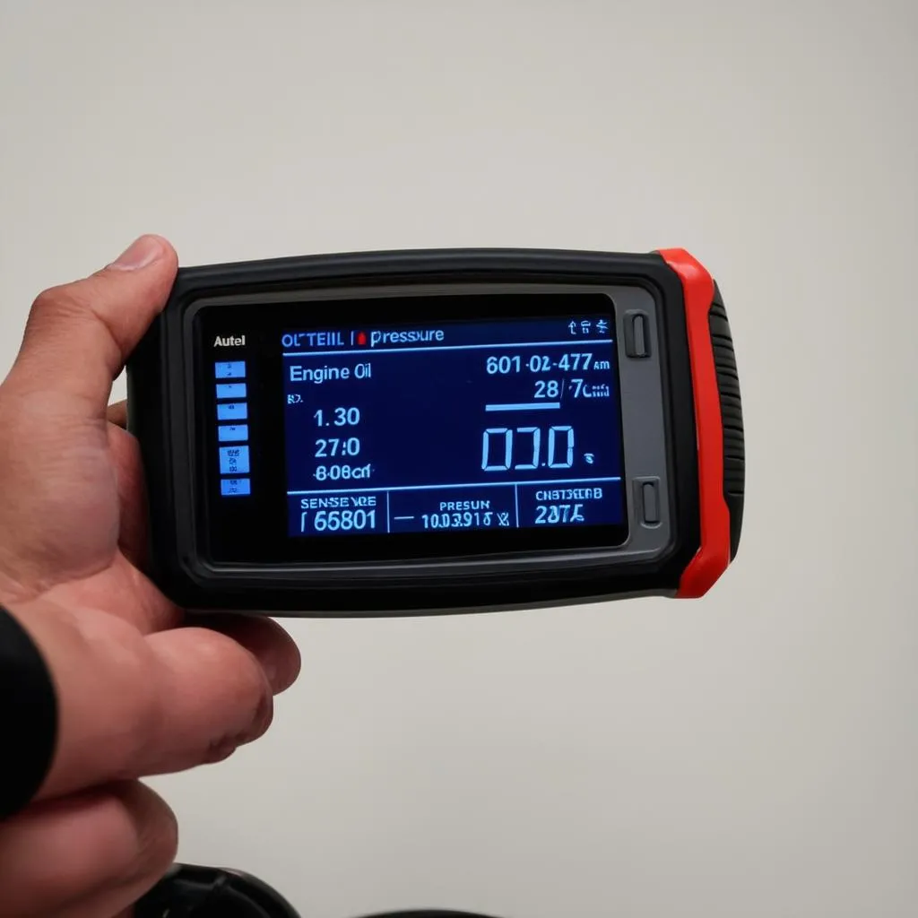 Engine Oil Pressure Sensor Reading on Autel Scanner