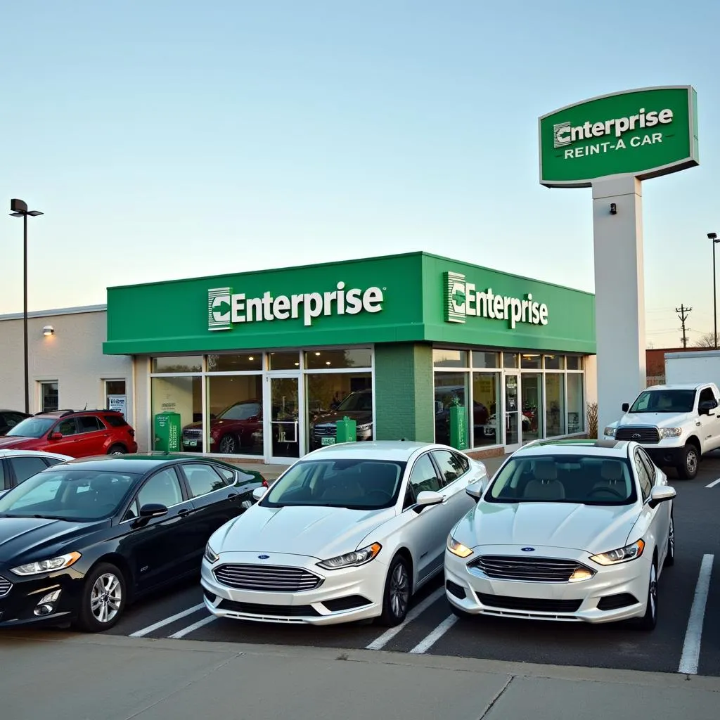 Diverse Fleet of Enterprise Rental Cars