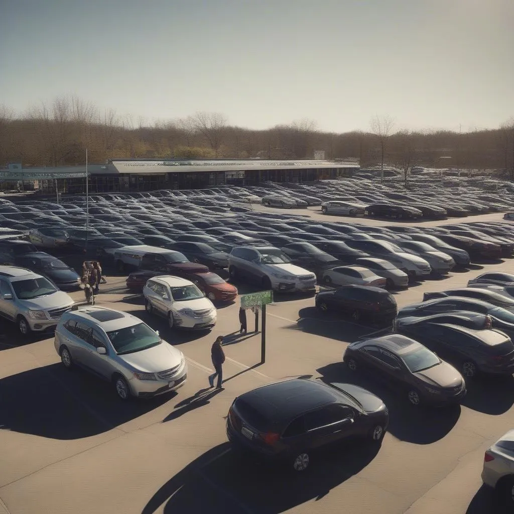 Enterprise car rental lot