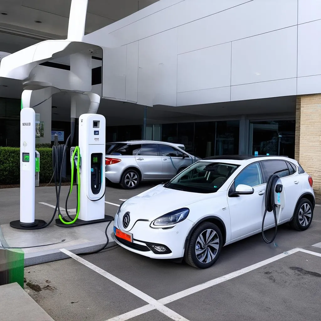 European Car Charging Station