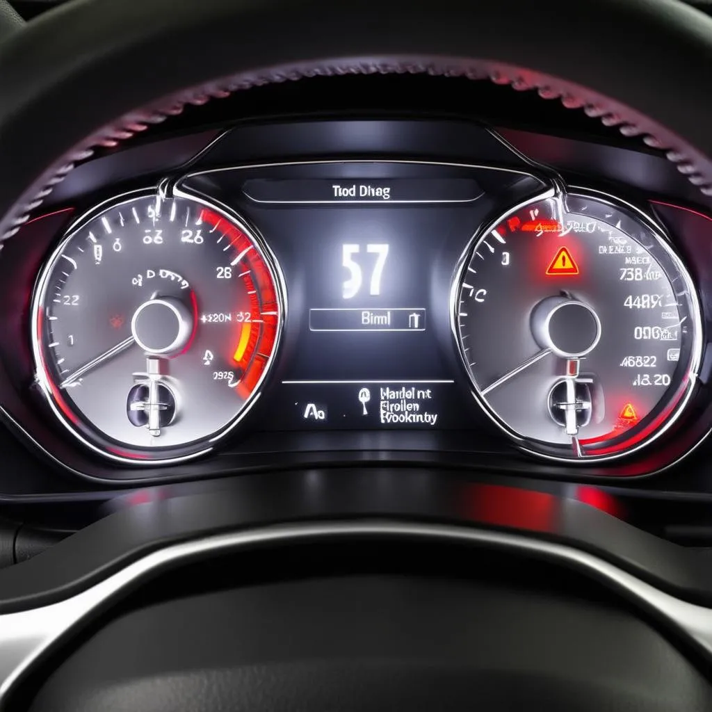 European car dashboard warning lights