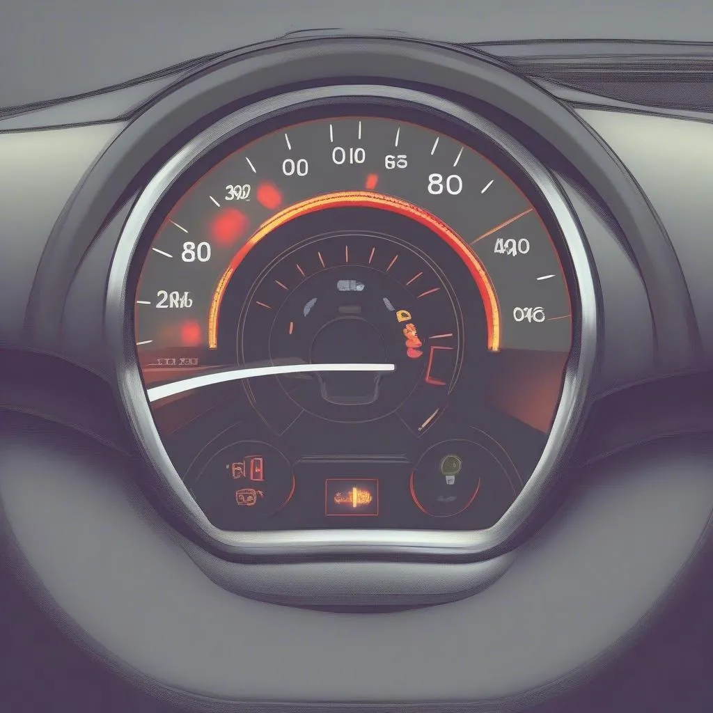 European car dashboard