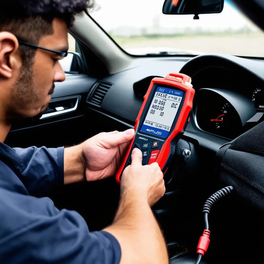 European car diagnostics with Autel MS505