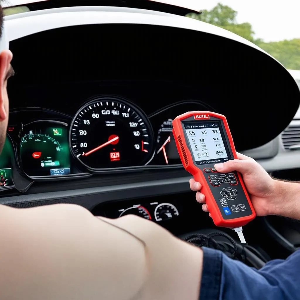 European car diagnostics using Autel scanner