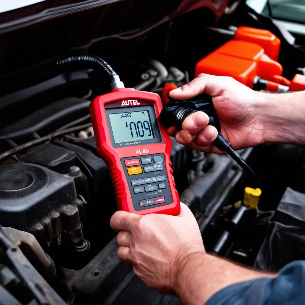 European car diagnostics using Autel AL409