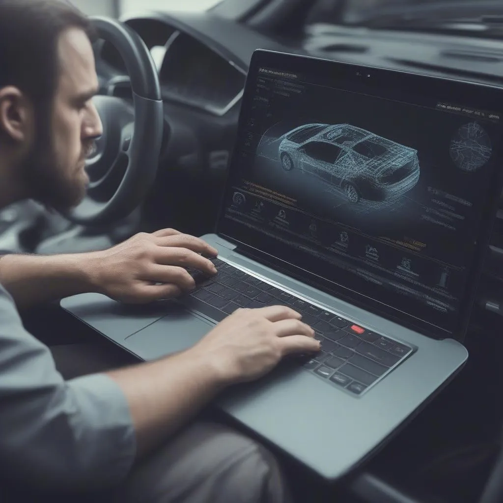 Diagnosing a European car with an online scan tool