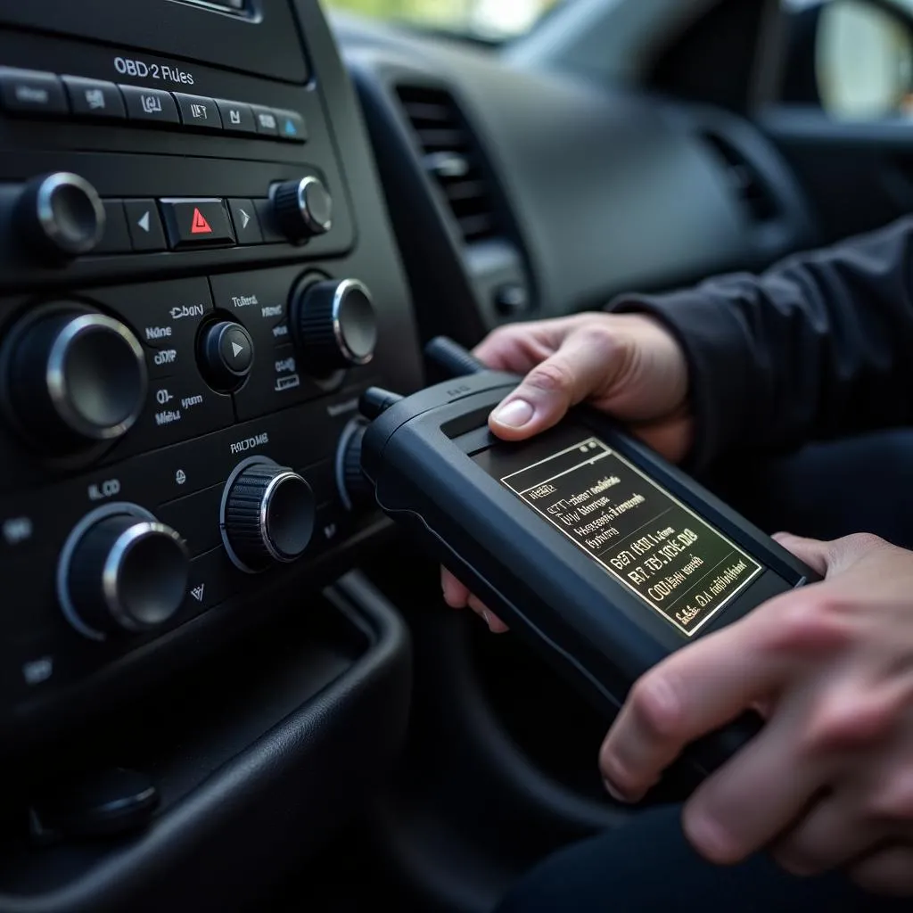 Performing diagnostics on a European car using a scan tool