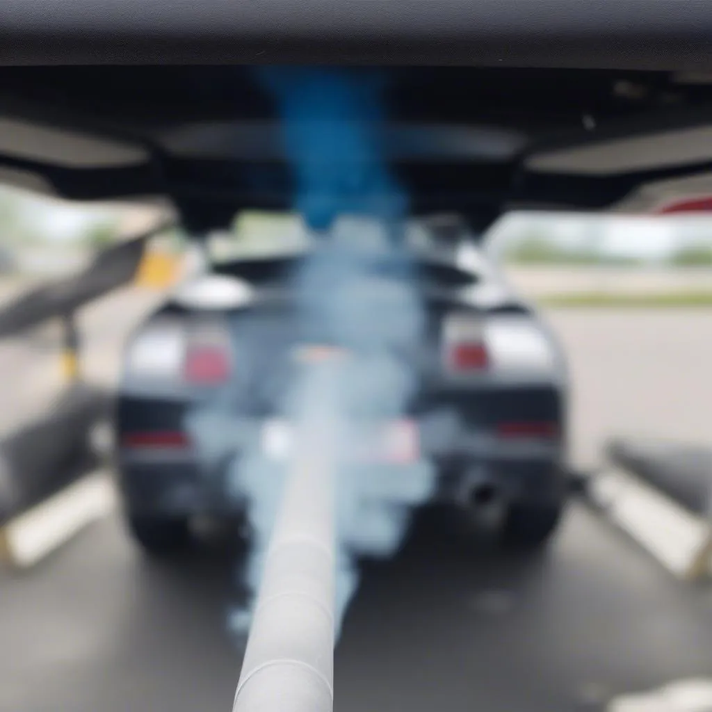 Black exhaust smoke