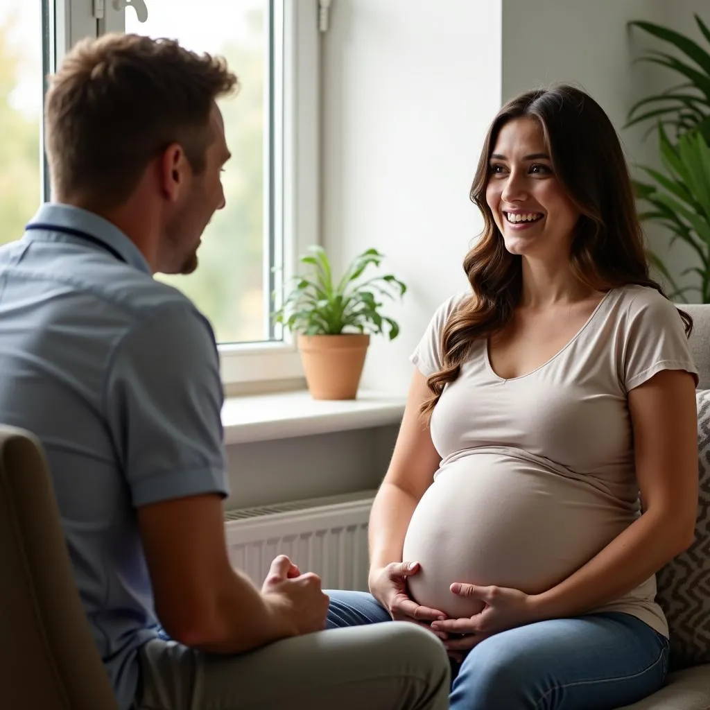  Expectant Couple at Doctor's Appointment 