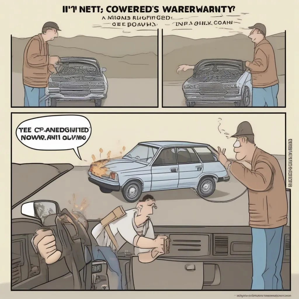 Car owner buying an extended warranty meme