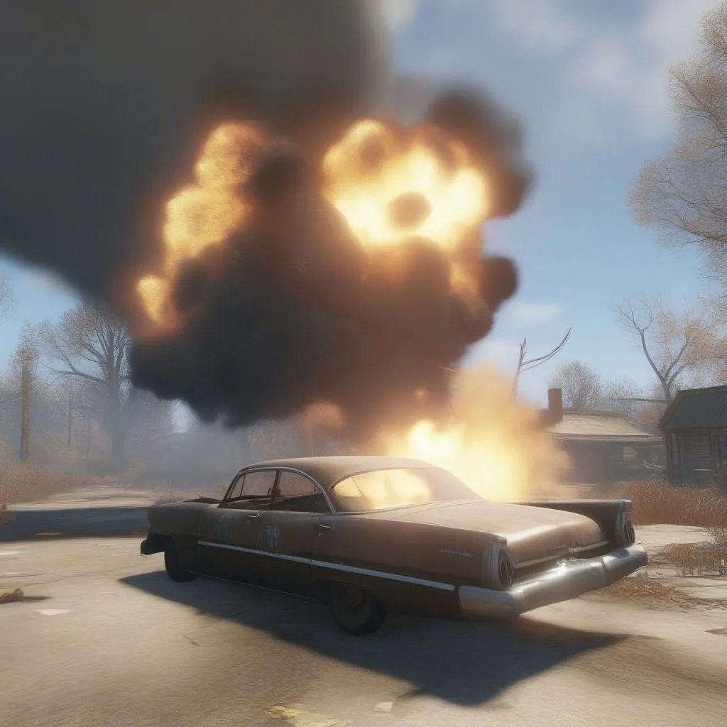 Fallout 4 Car Explosion