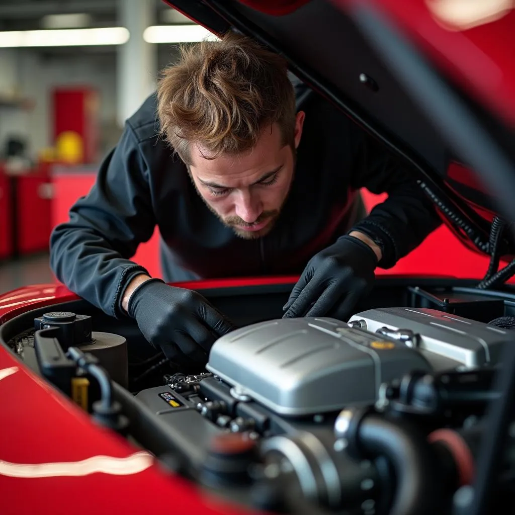 Ferrari Technician Engine Repair