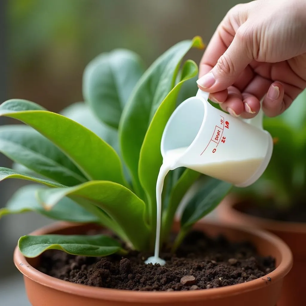 Fertilizing Calathea Plant